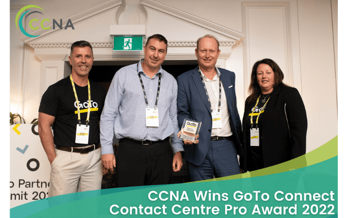 CCNA Wins GoTo Connect Contact Centre Pro Award 2022